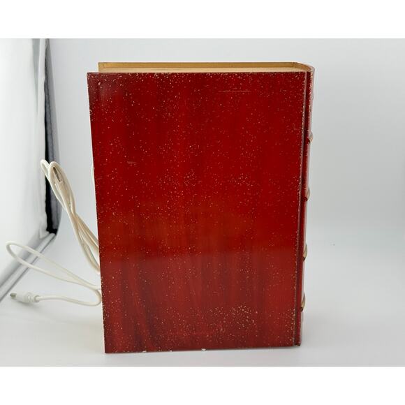 Christmas Snow Globe Red Book Glittering Lantern Swirling Christmas Decor 269.99 - Picture 6 of 15